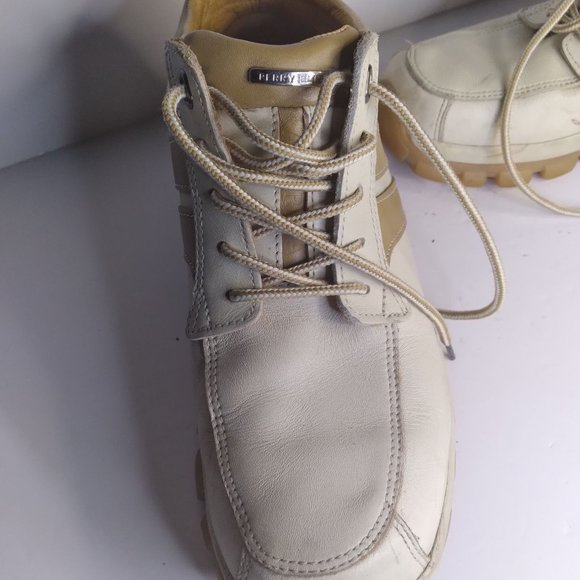 Perry Ellis Leather Golf/Tennis/Casual Cream Shoes- Size 8.5- Clean - Picture 5 of 6